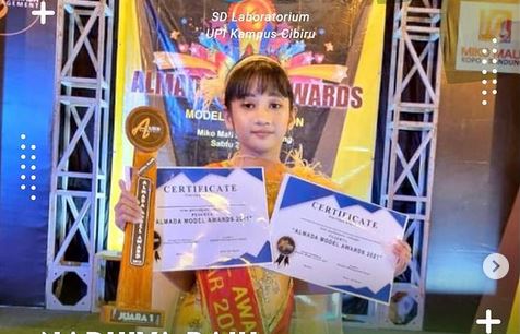 Raih Gelar Juara di Model Awards Jabar 2021