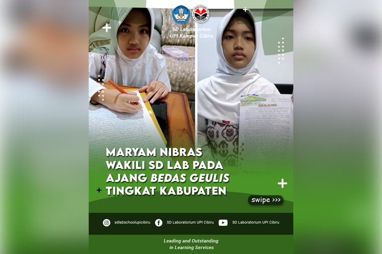 Maryam Nibras Wakili SD Lab Pada Ajang Bedas Geuli